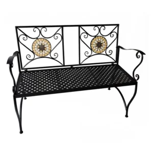 Panchina decoro mosaico esmeralda by lif