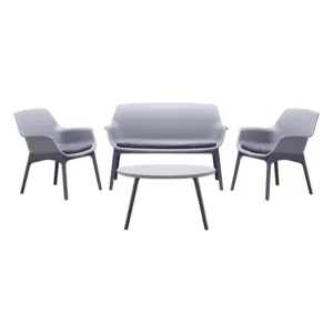 Salotto giardino in polipropilene Luxor by bica