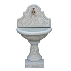 Fontana a muro in cemento e granulato di marmo CRATI