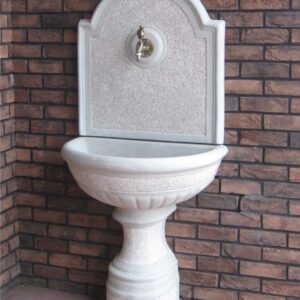 Fontana a muro in cemento e granulato di marmo ADDA