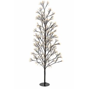 Alberello di Natale decorativo con led integrati Nero 120H