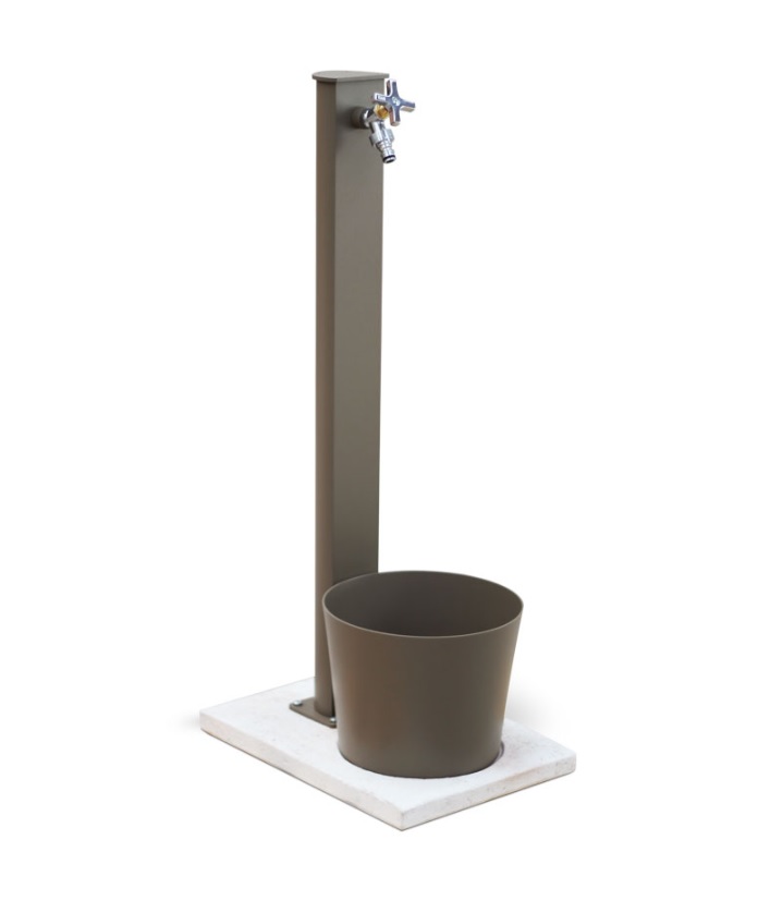 Fontana Moderna da Esterno in alluminio completa di tutto H83cm - immagine 4