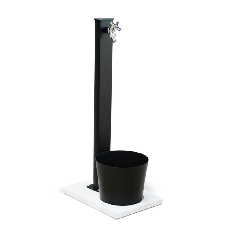 Fontana Moderna da Esterno in alluminio completa di tutto H83cm