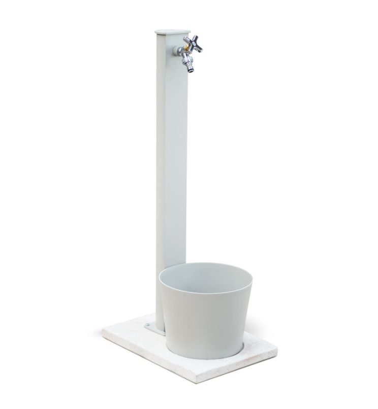 Fontana Moderna da Esterno in alluminio completa di tutto H83cm - immagine 3